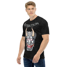 Load image into Gallery viewer, Retribution Fearsome Oni Mask Black Chrome Men&#39;s T-shirt

