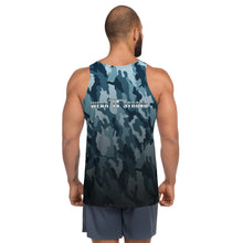 Load image into Gallery viewer, Blue Camo Wear it Strong Mens 888 Tank Top
