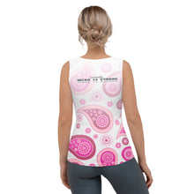 Load image into Gallery viewer, Pink Paisley Ladies Wear it Strong 888 Tank Top
